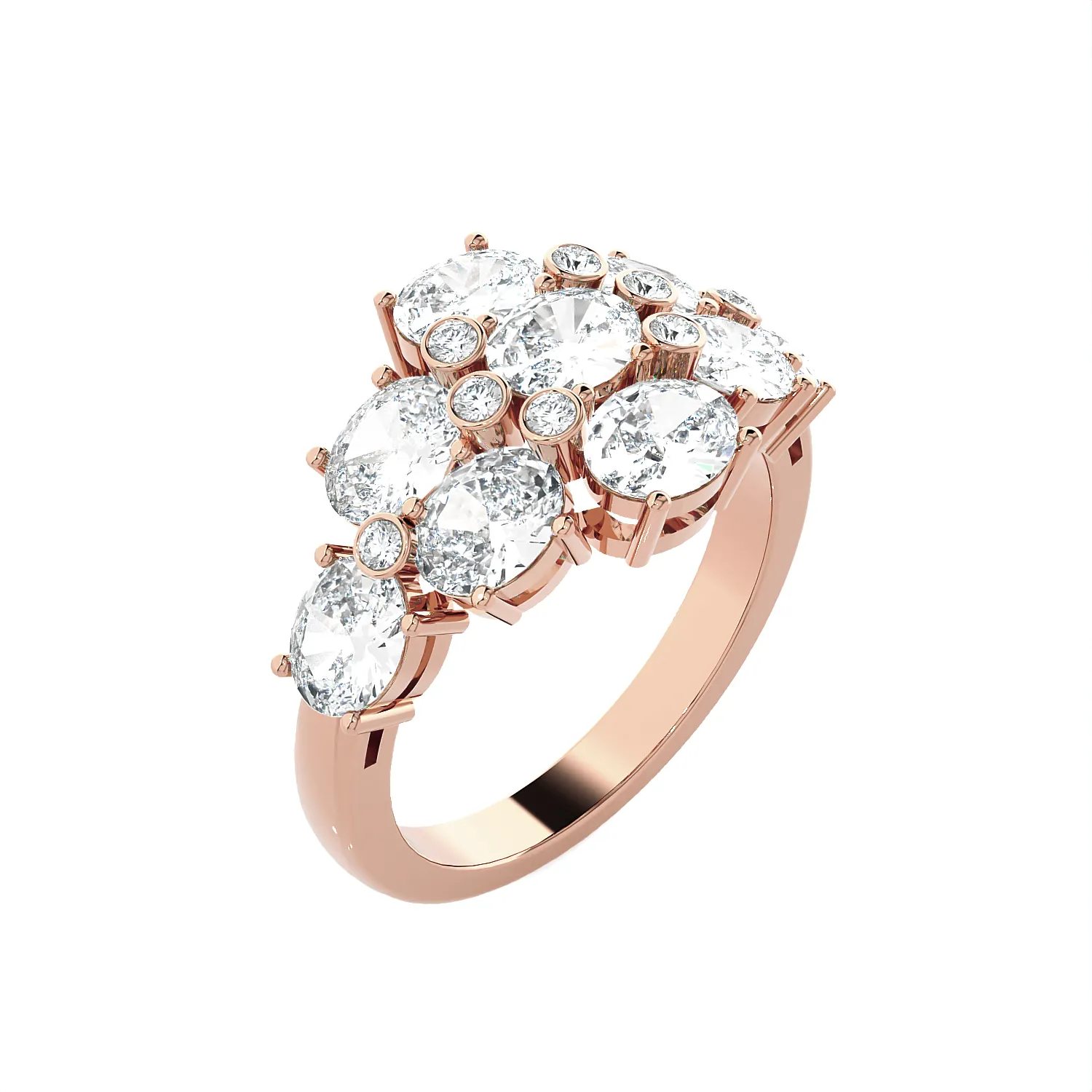 3 1/4 ctw Oval Lab Grown Diamond Ring