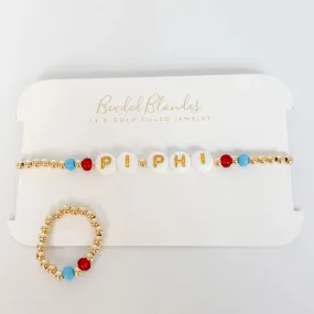 Beaded Blondes | Pi Beta Phi Color Sorority Bracelet