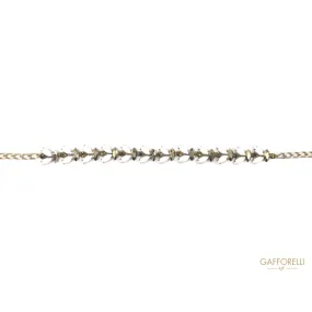 Bicolor Belt with Stones, 95 Cm - C216 Gafforelli Srl