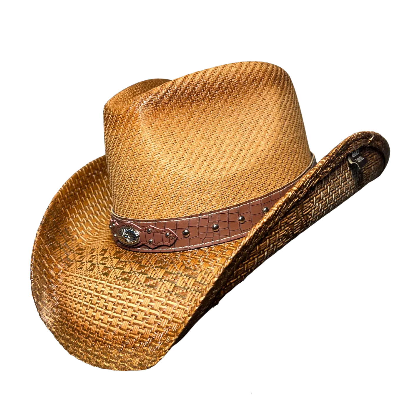 Brown Leather Cowboy Hat
