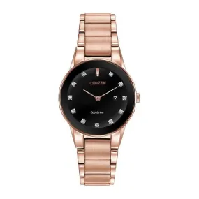 Citizen Ladies Eco-Drive Axiom Diamond Dial DC Watch GA1058-59Q