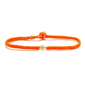 Classic Diamond Bracelet in Neon Orange