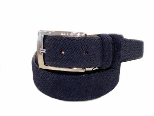 Corrente Suede Belt Navy