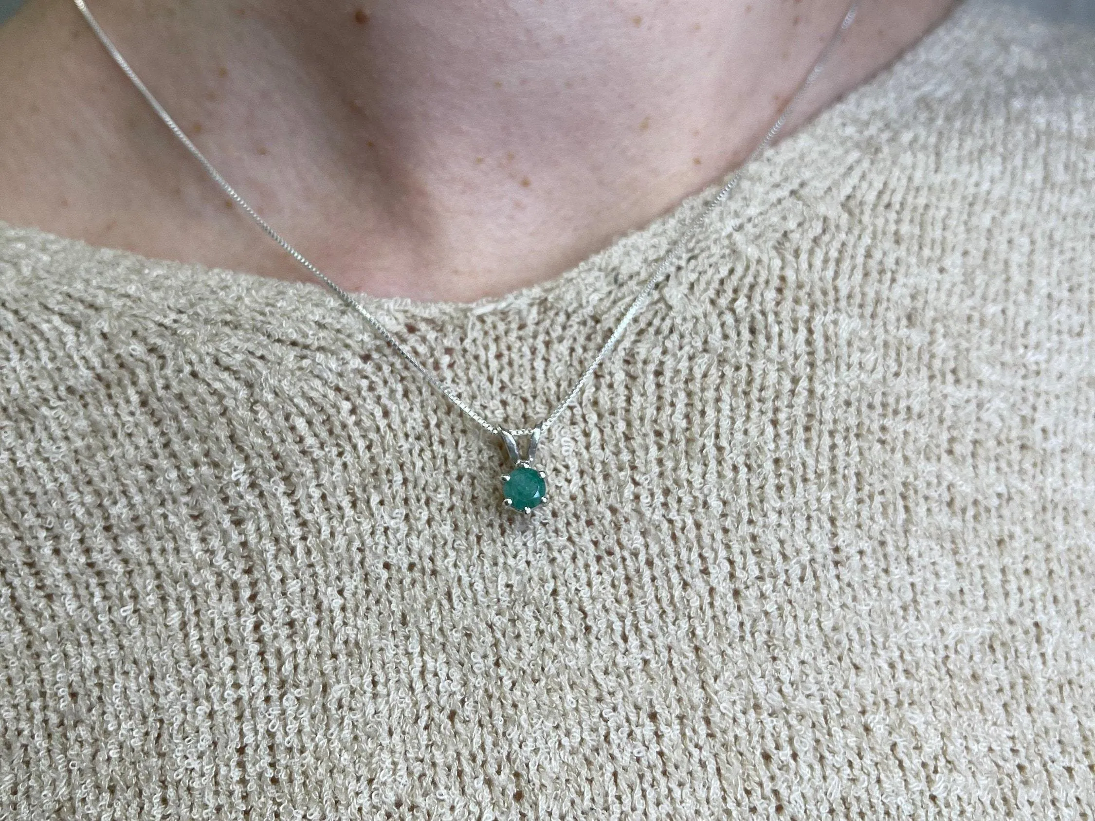 Dainty Moonstone Pendant - Natural Rainbow Moonstone - June Birthstone Necklace