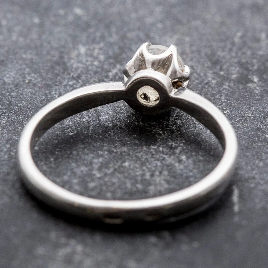 Dainty Moonstone Ring - Natural Rainbow Moonstone - June Birthstone Ring