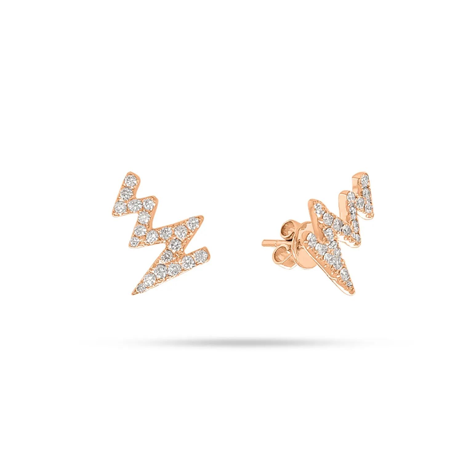 Heartbeat Round Diamond Earrings