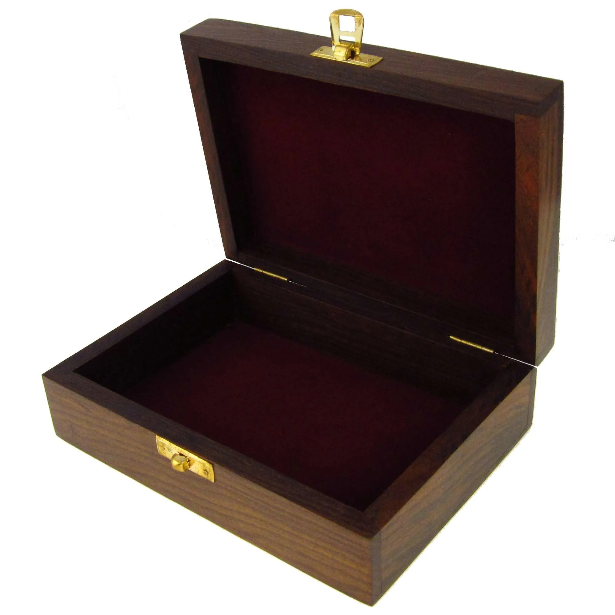 Indian Jewelry Holder - 7 x 5 x 2.3 Inch Large Wood Box - Jewelry Boxes for Bracelet - Anniversary Gift