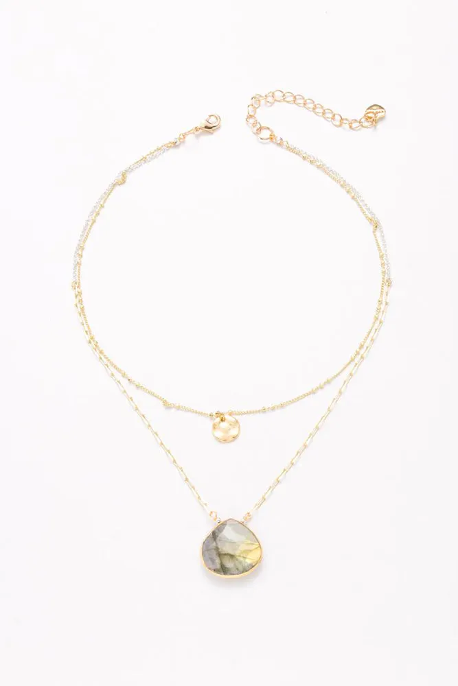 Nakamol Moonstone Layered Necklace
