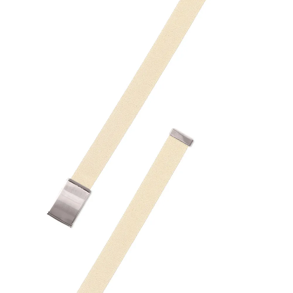 Natural Belgian Stretch Military Buckle Belt