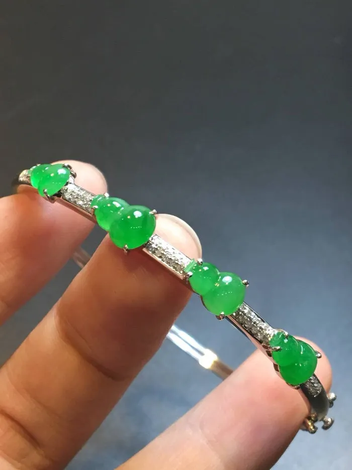 Natural Jade Bracelet Jadeite Bracelet NBT63