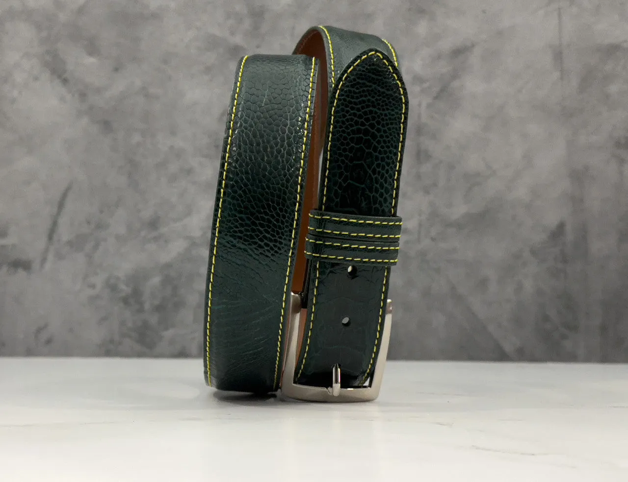 Ostrich Shin Belt: Augusta
