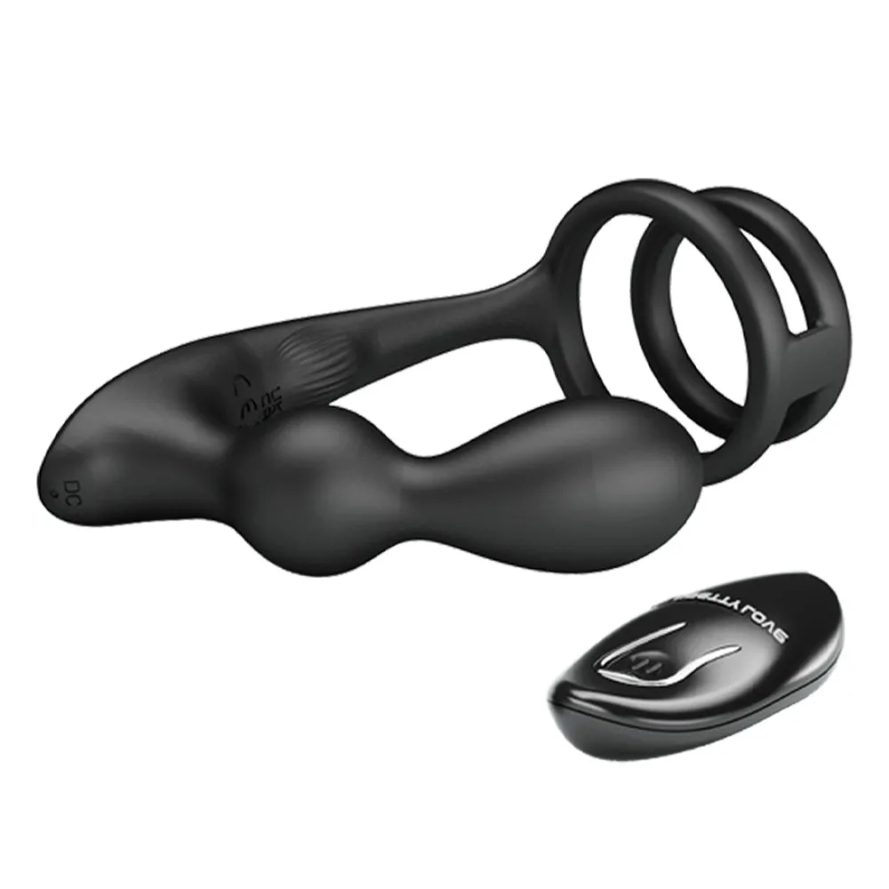 Pretty Love Marshall Vibrating Prostate Plug With Cock & Ball Ring