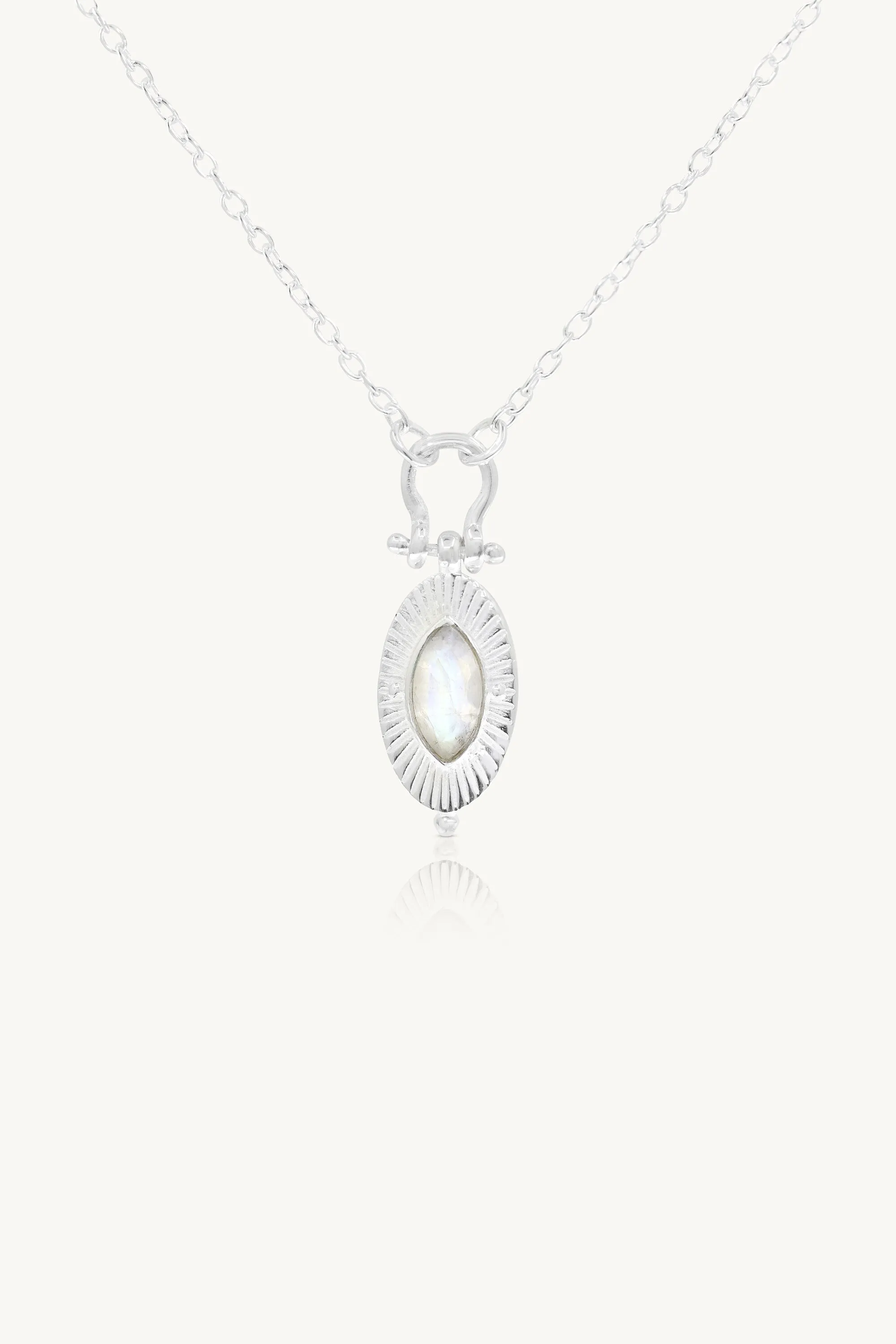 Radiance Moonstone Silver Necklace