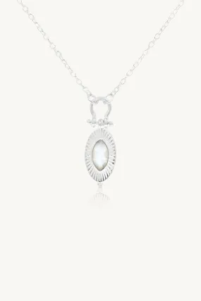Radiance Moonstone Silver Necklace