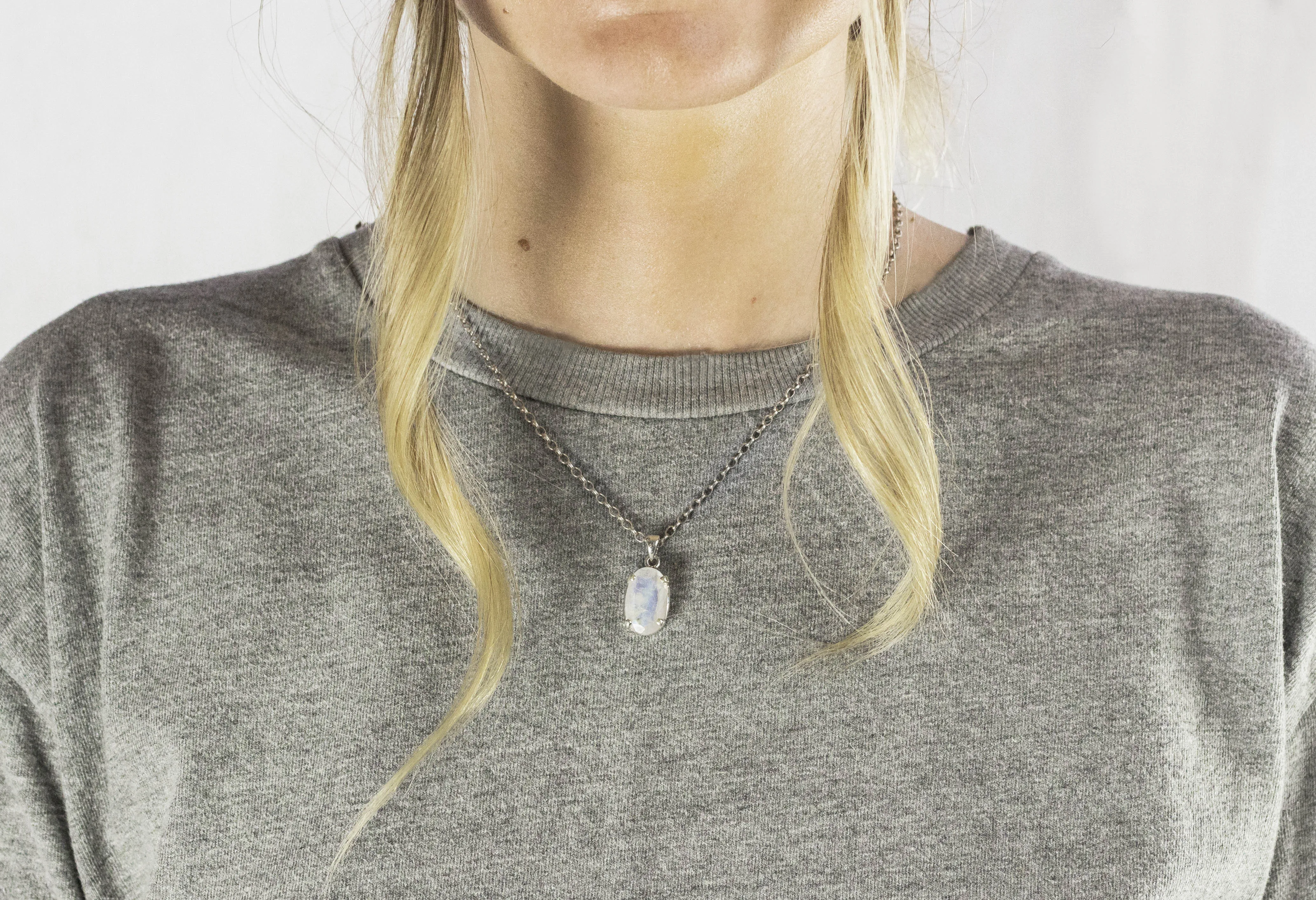 Rainbow Moonstone Necklace