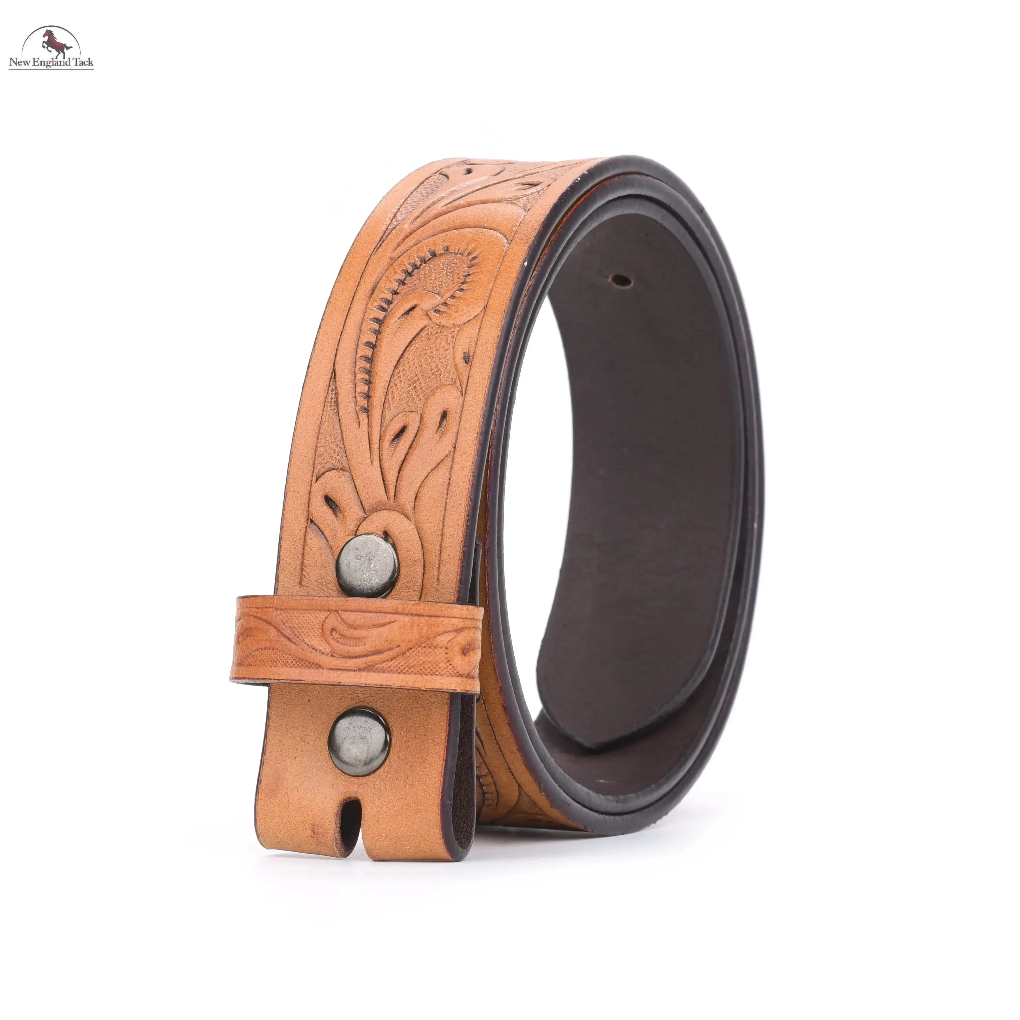 Resistance Floral Medium Brown Women's Cowgirl Cowboy Country Belt  With Floral Embossed Silver Buckle