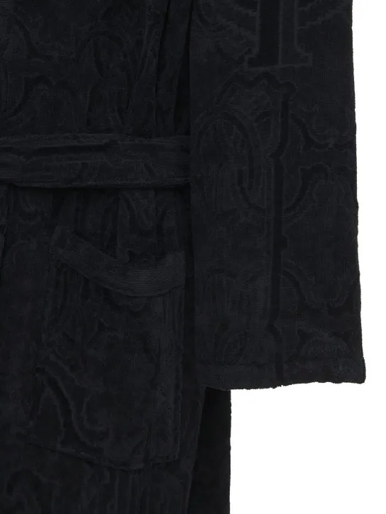 Roberto Cavalli   Araldico cotton bathrobe 