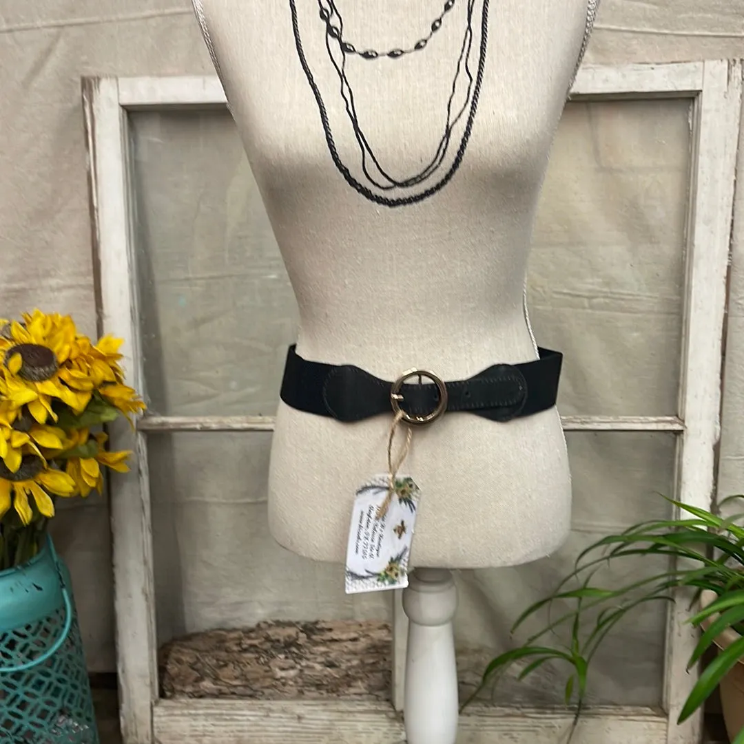 Skinny Circle Ring Elastic Belt 29" x 1.5"