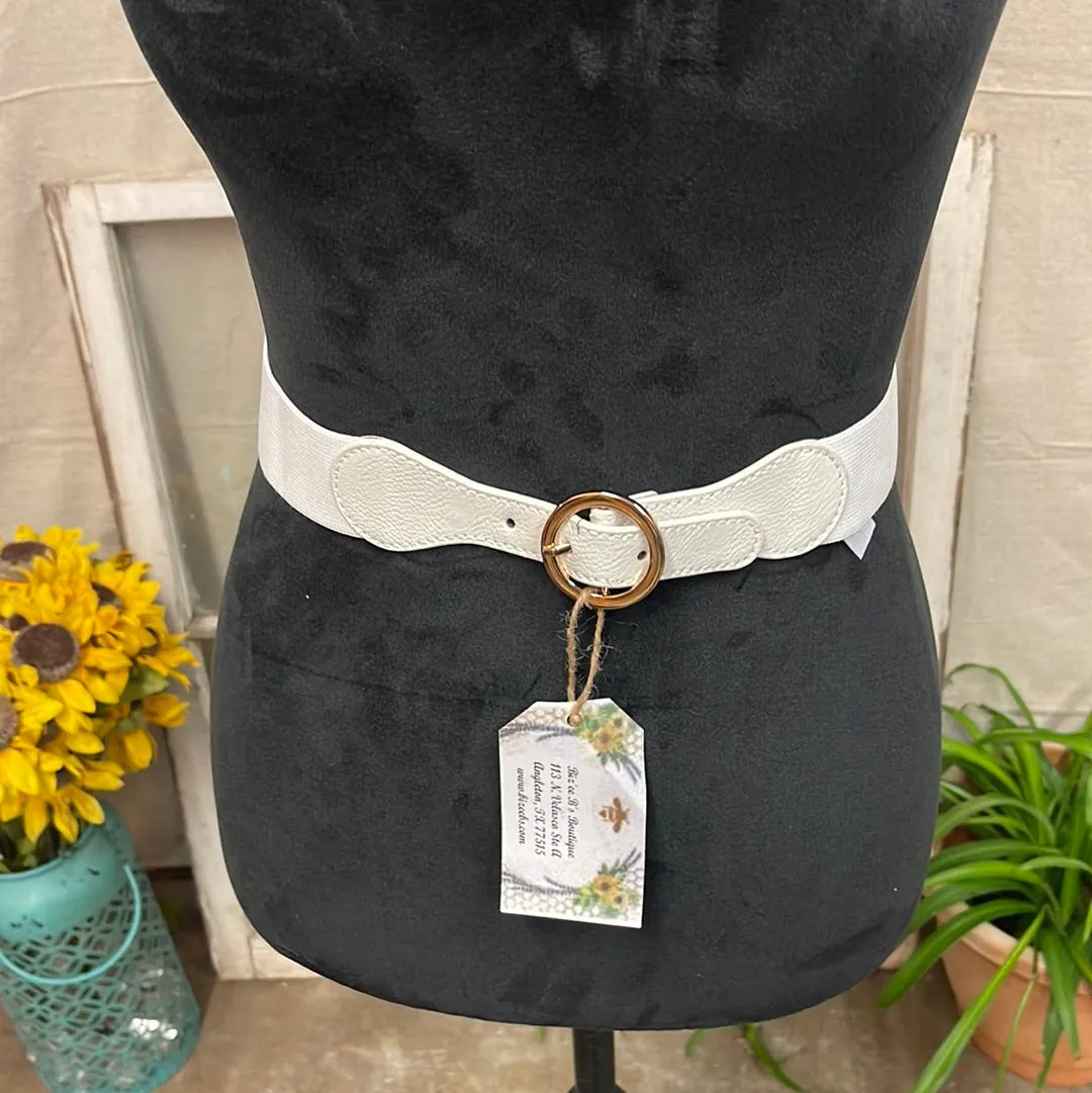 Skinny Circle Ring Elastic Belt 29" x 1.5"
