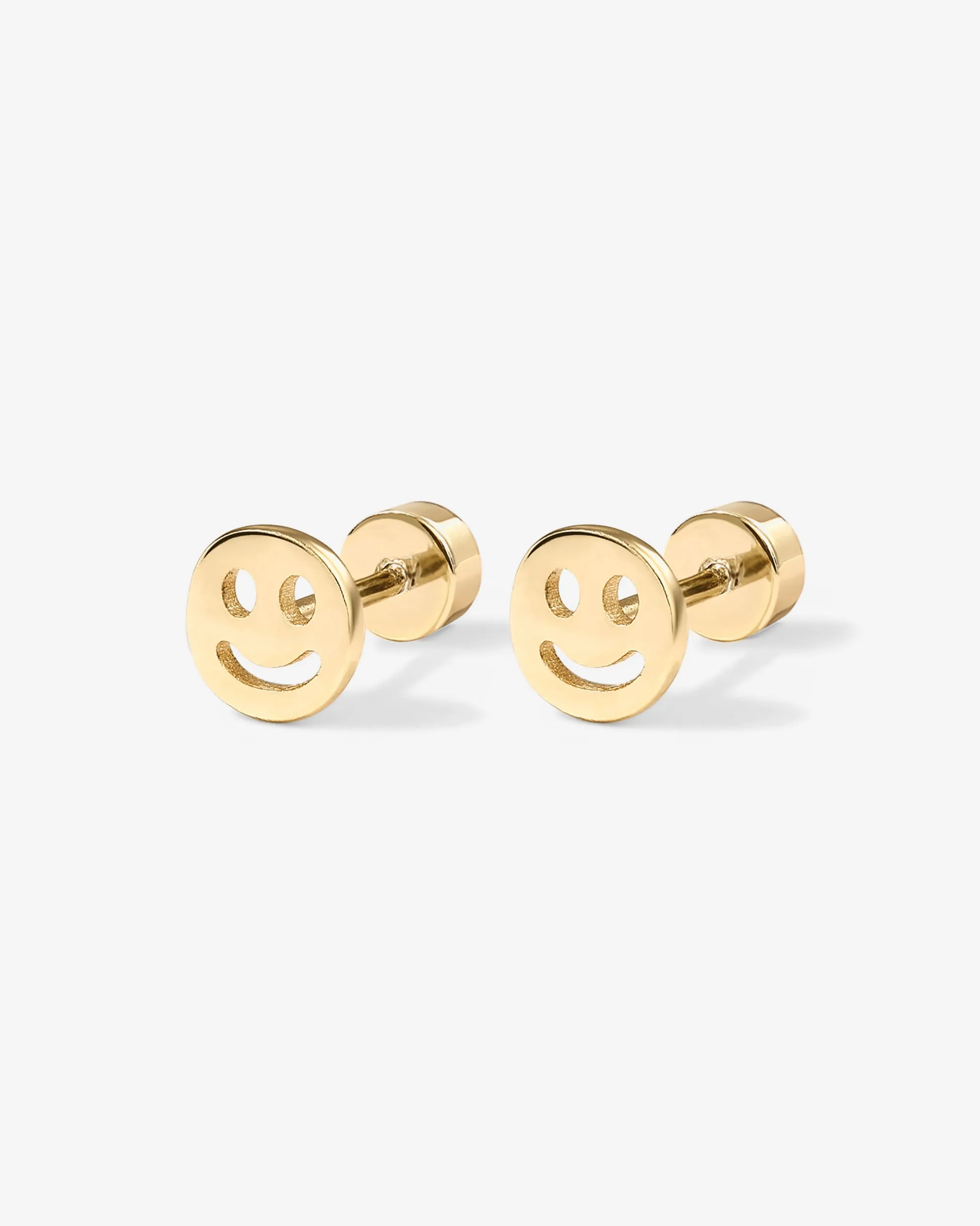 Smiley Face Screw Back Stud