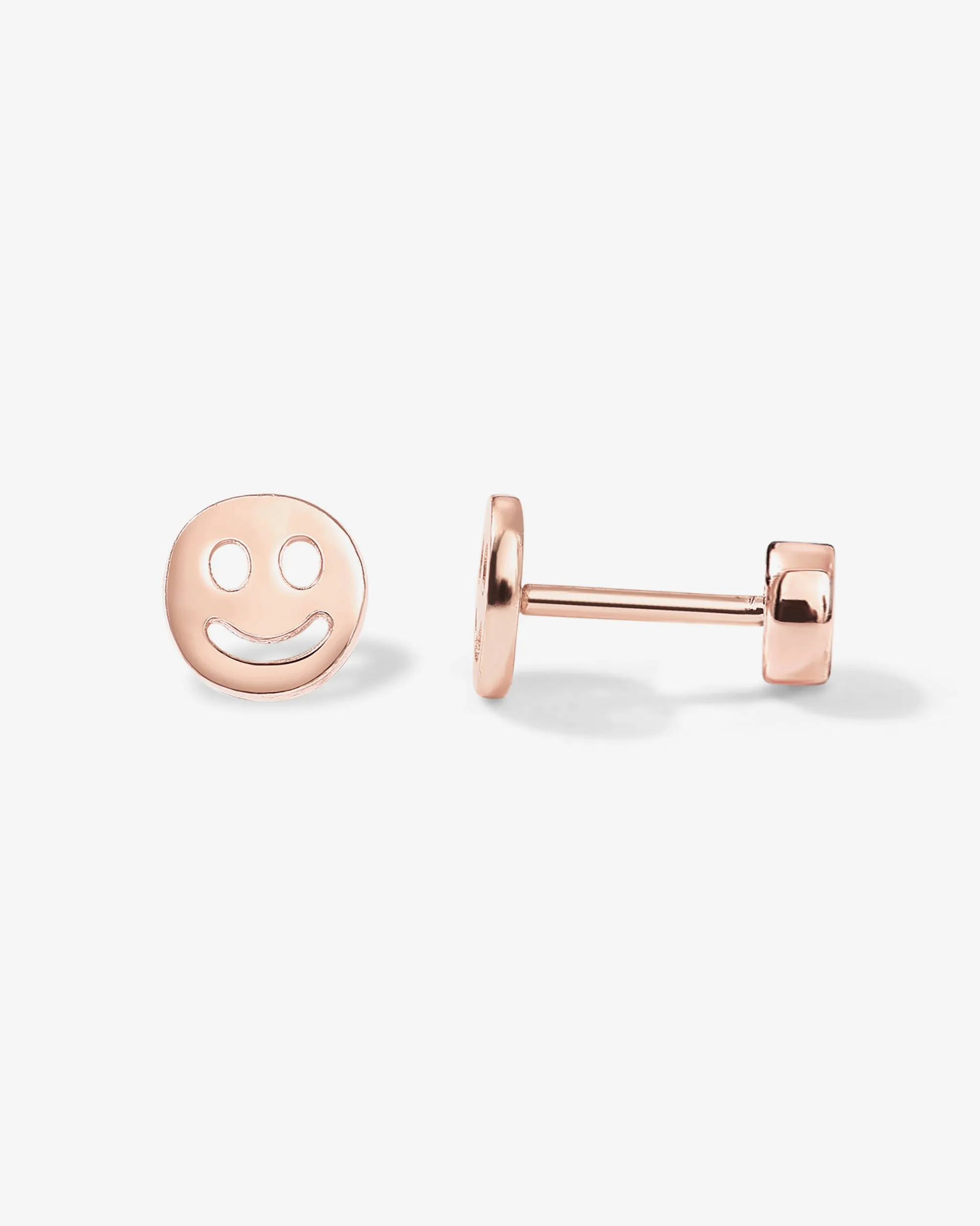 Smiley Face Screw Back Stud