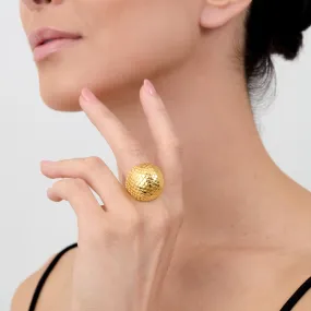 Snake Skin Dome Ring