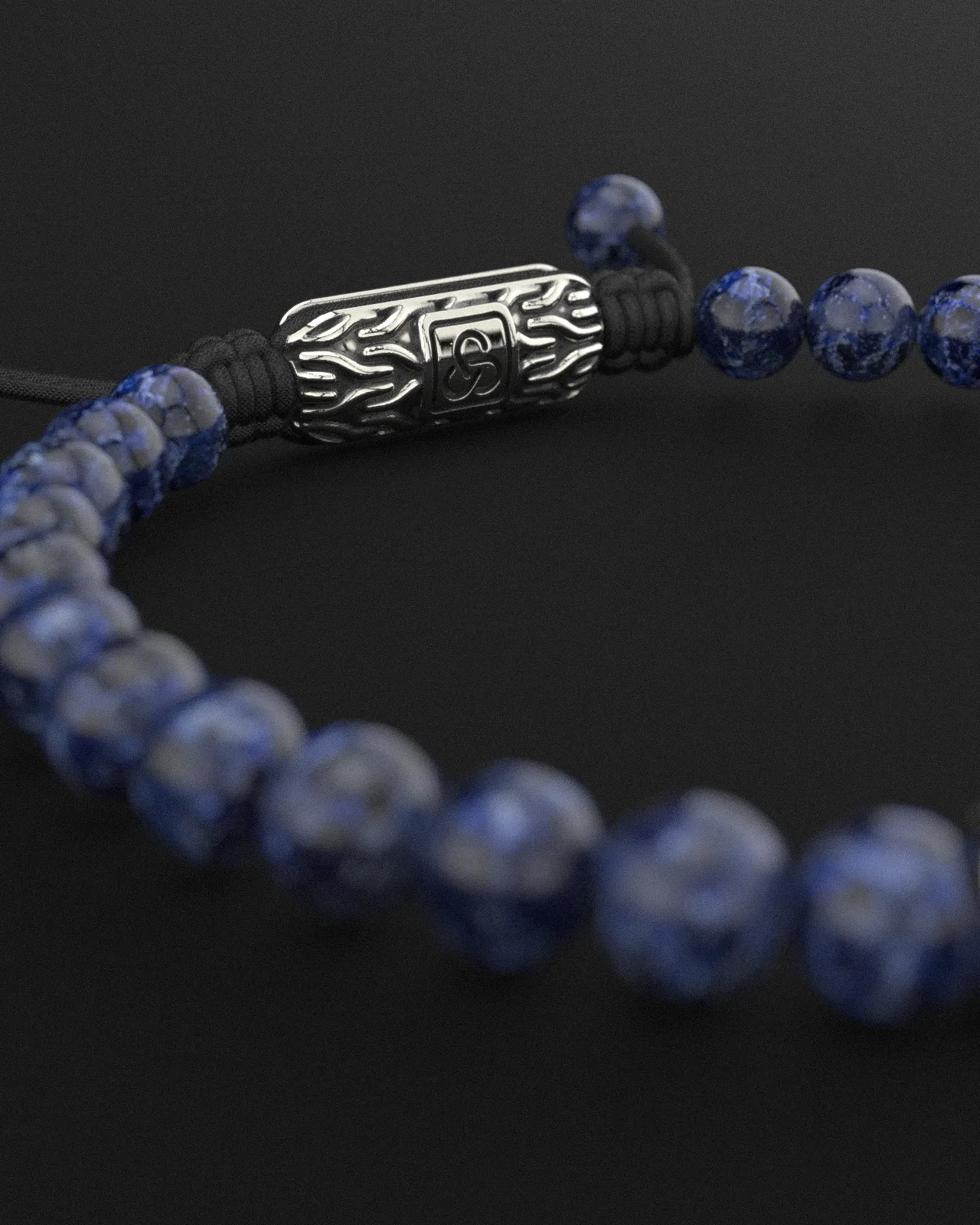 Sodalite Bracelet 6mm | Snake