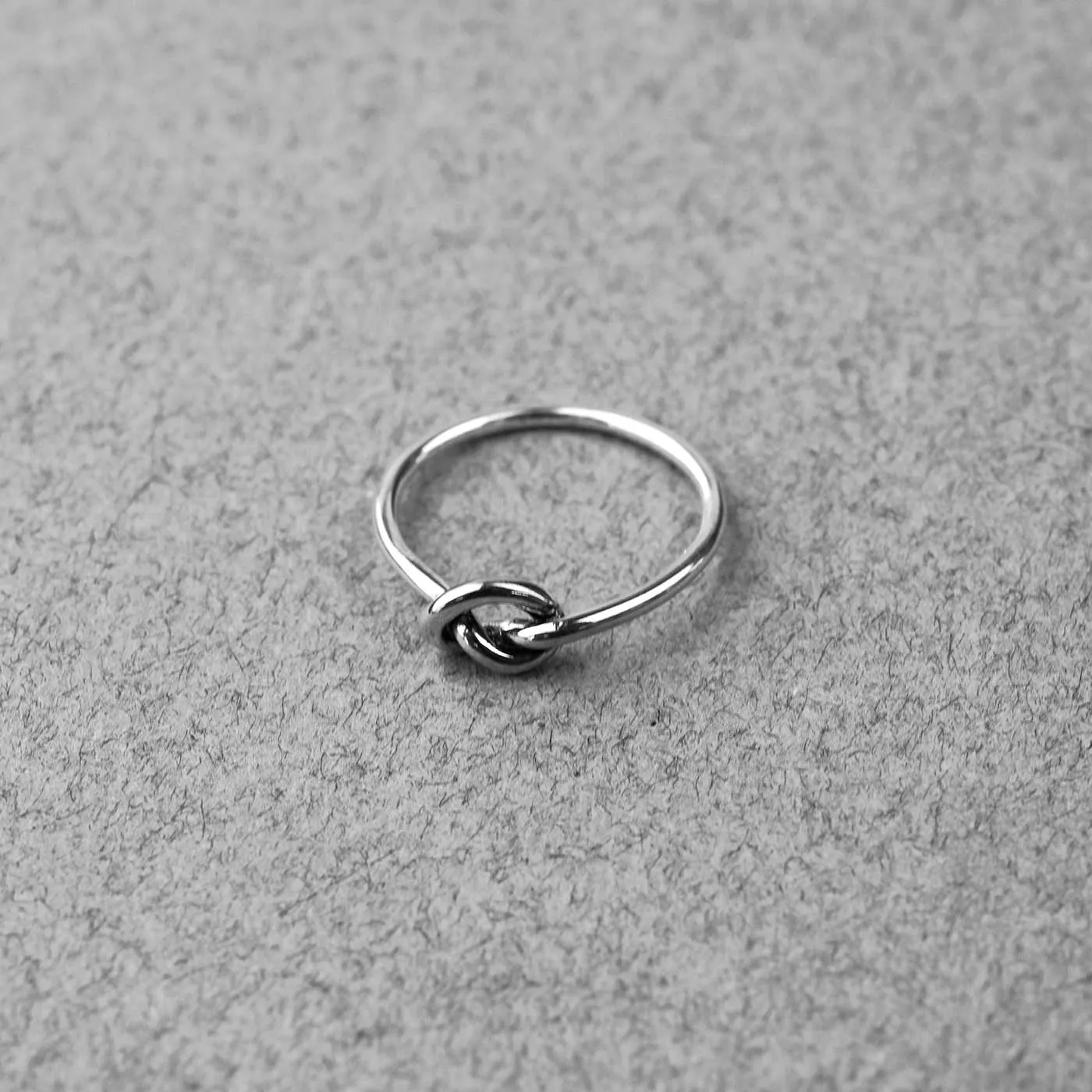 Sterling silver knot ring