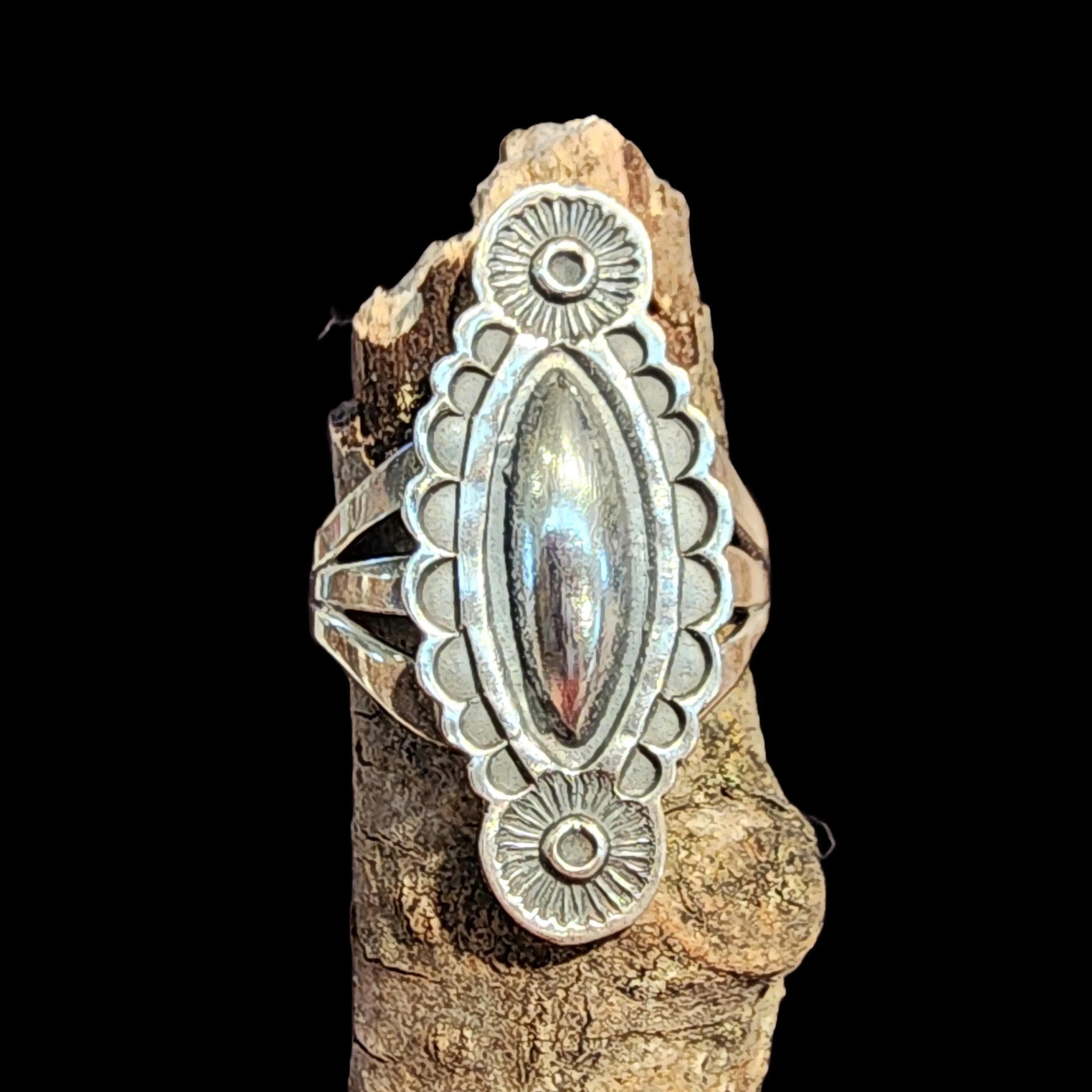 Sterling Silver Repousse Ring