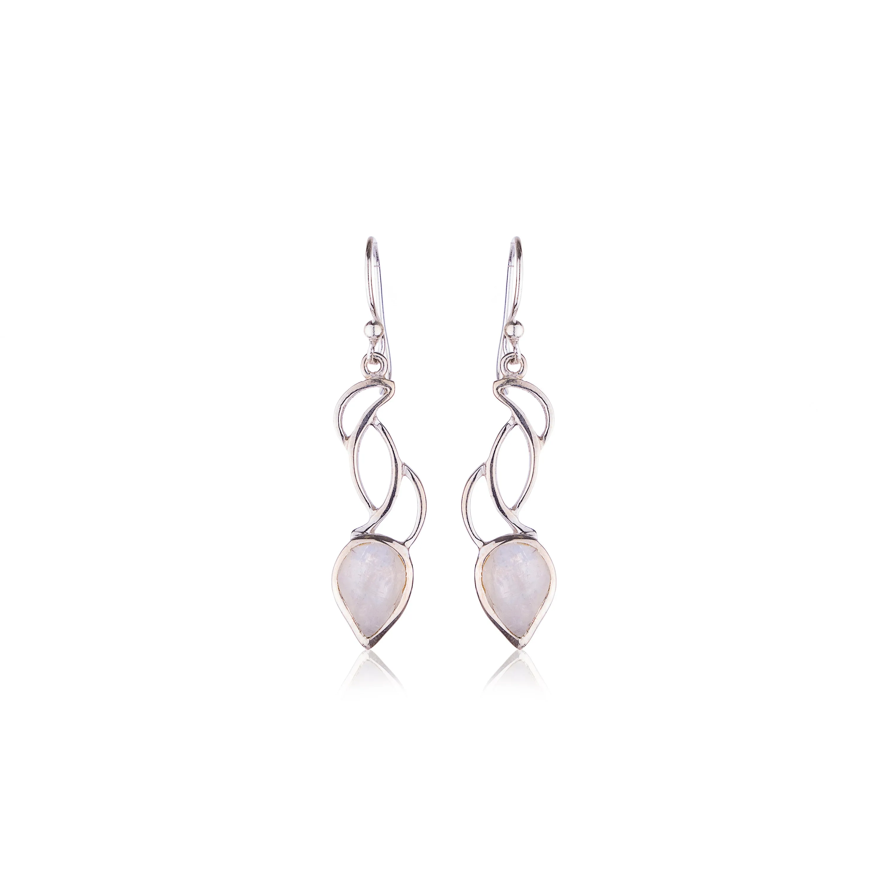 Suhani Rainbow Moonstone Earrings, Sterling Silver