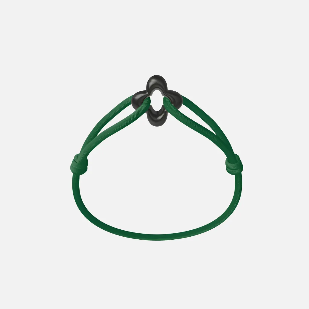 Wecord Black Clover Cord Bracelet
